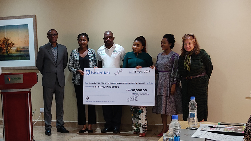 The Federal Ministry of Economic Cooperation and Development (BMZ) in partnership with Welt Hunger Hilfe (WHH), Civil Society Agriculture Network and Tilitonse Foundation awarded grants for 4 organisations